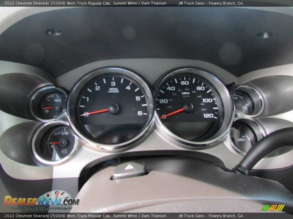 2013 Chevrolet Silverado 2500HD Work Truck Regular Cab Summit White / Dark Titanium Photo #28