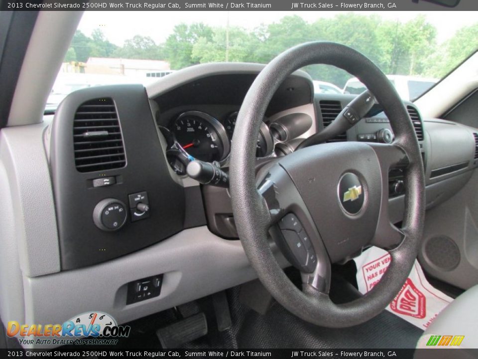 2013 Chevrolet Silverado 2500HD Work Truck Regular Cab Summit White / Dark Titanium Photo #34