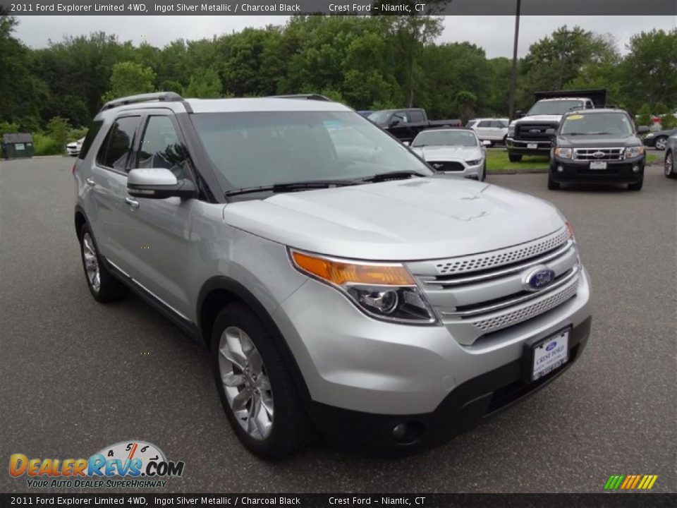 2011 Ford Explorer Limited 4WD Ingot Silver Metallic / Charcoal Black Photo #1