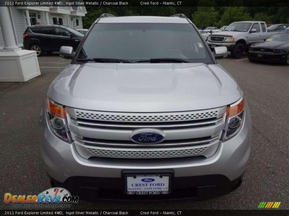 2011 Ford Explorer Limited 4WD Ingot Silver Metallic / Charcoal Black Photo #2