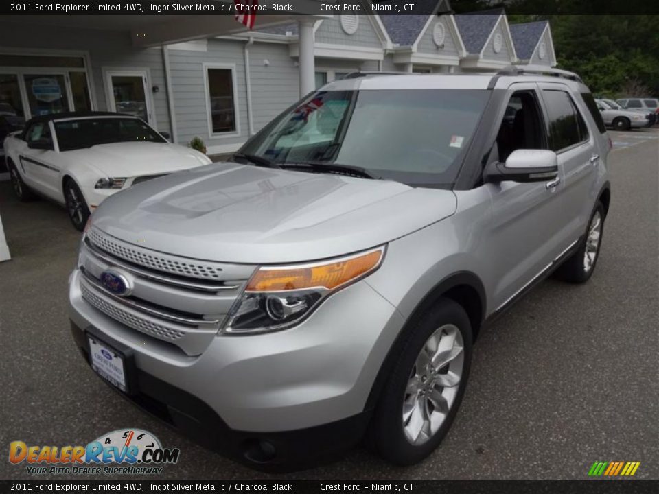 2011 Ford Explorer Limited 4WD Ingot Silver Metallic / Charcoal Black Photo #3