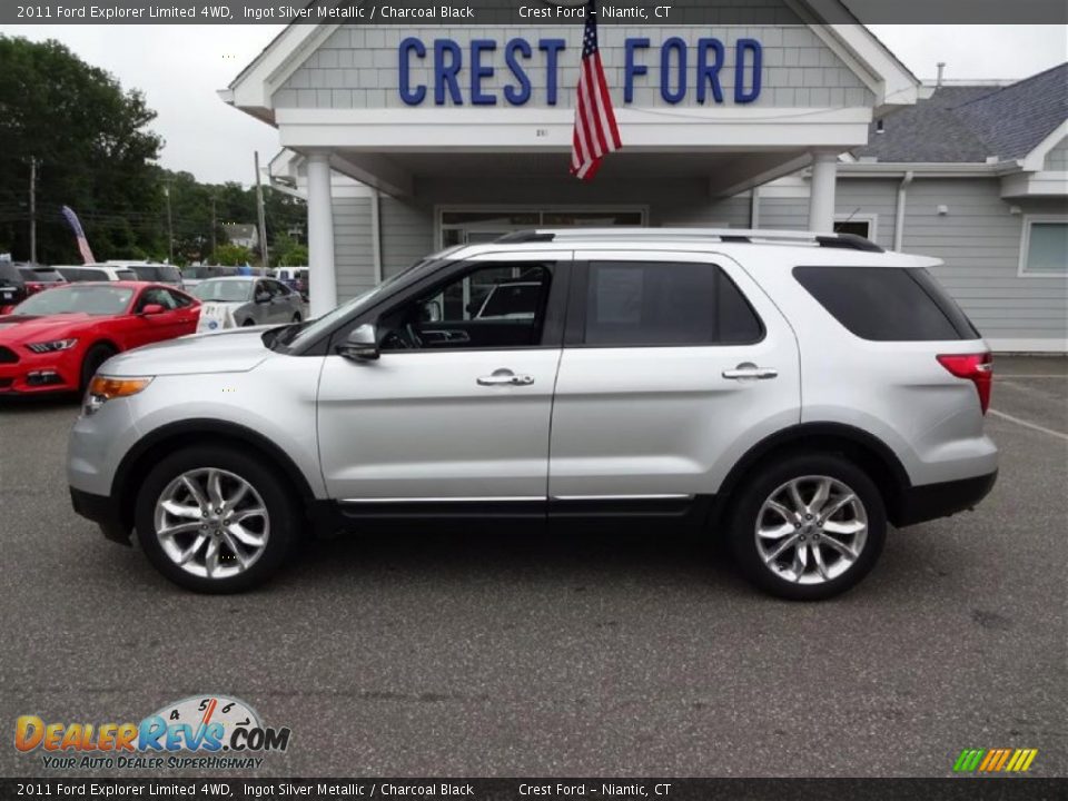 2011 Ford Explorer Limited 4WD Ingot Silver Metallic / Charcoal Black Photo #4