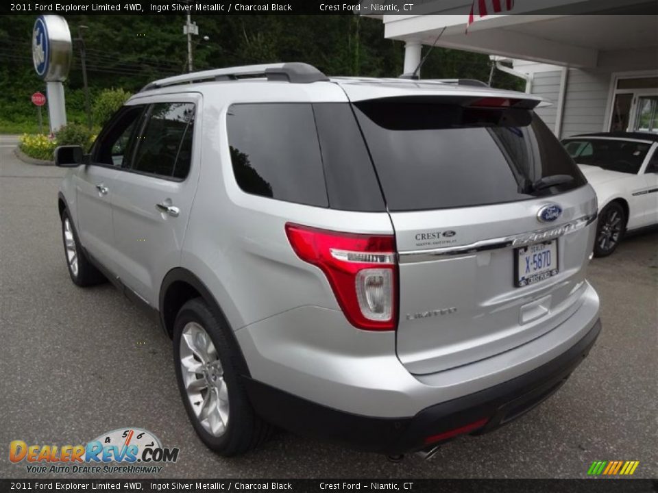 2011 Ford Explorer Limited 4WD Ingot Silver Metallic / Charcoal Black Photo #5