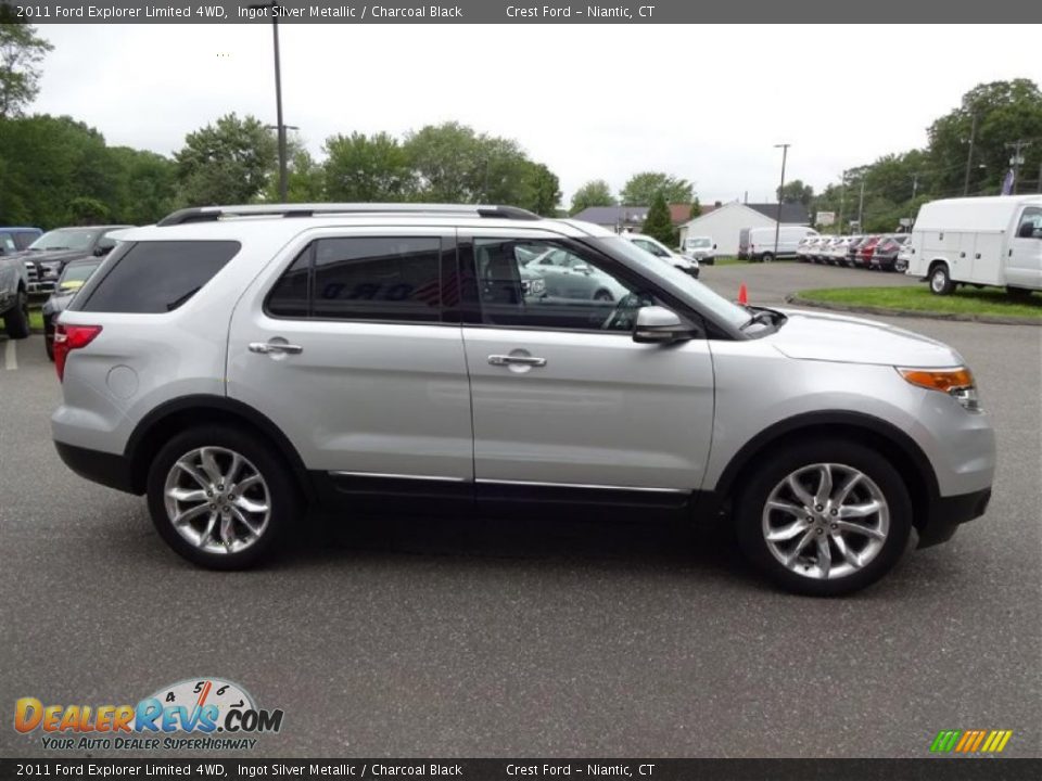 2011 Ford Explorer Limited 4WD Ingot Silver Metallic / Charcoal Black Photo #8