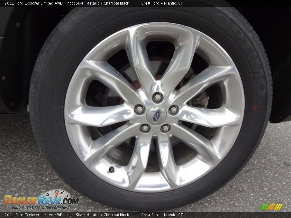 2011 Ford Explorer Limited 4WD Ingot Silver Metallic / Charcoal Black Photo #9
