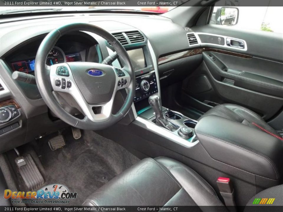 2011 Ford Explorer Limited 4WD Ingot Silver Metallic / Charcoal Black Photo #11