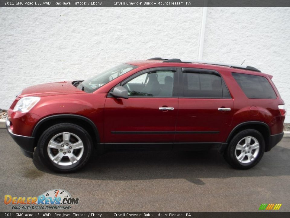 2011 GMC Acadia SL AWD Red Jewel Tintcoat / Ebony Photo #2