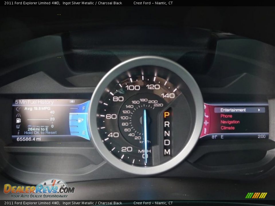 2011 Ford Explorer Limited 4WD Ingot Silver Metallic / Charcoal Black Photo #14