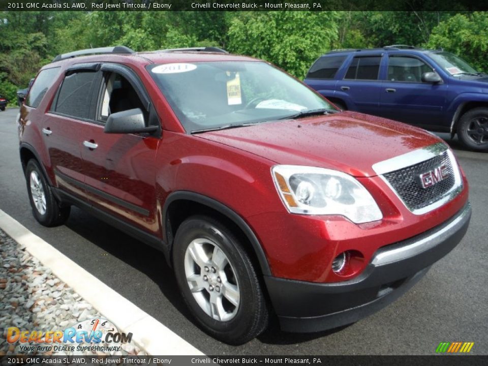 2011 GMC Acadia SL AWD Red Jewel Tintcoat / Ebony Photo #5