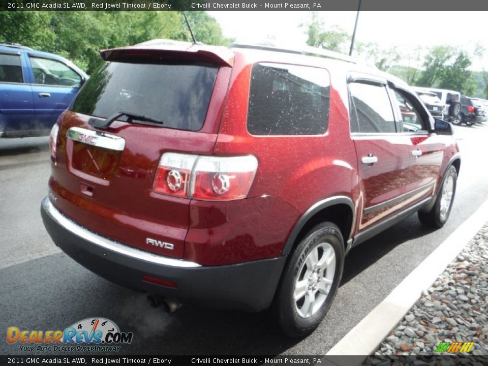 2011 GMC Acadia SL AWD Red Jewel Tintcoat / Ebony Photo #6
