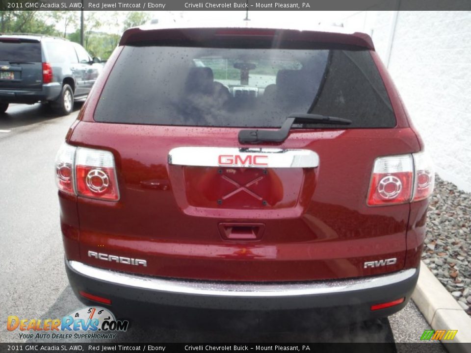 2011 GMC Acadia SL AWD Red Jewel Tintcoat / Ebony Photo #7
