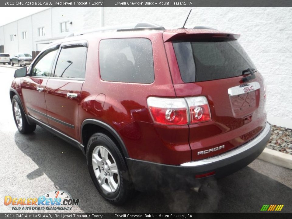 2011 GMC Acadia SL AWD Red Jewel Tintcoat / Ebony Photo #8