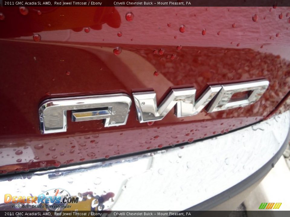 2011 GMC Acadia SL AWD Red Jewel Tintcoat / Ebony Photo #9