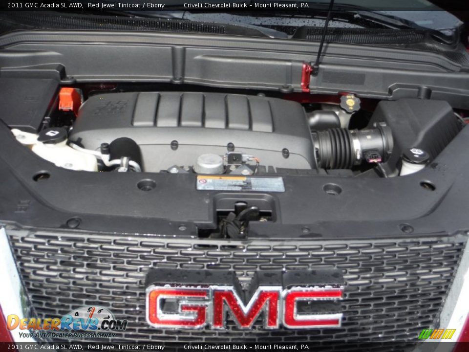 2011 GMC Acadia SL AWD Red Jewel Tintcoat / Ebony Photo #10