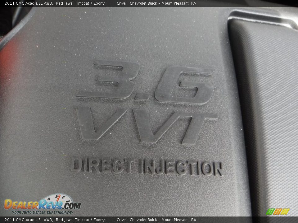 2011 GMC Acadia SL AWD Red Jewel Tintcoat / Ebony Photo #11