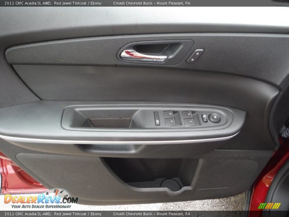 2011 GMC Acadia SL AWD Red Jewel Tintcoat / Ebony Photo #12
