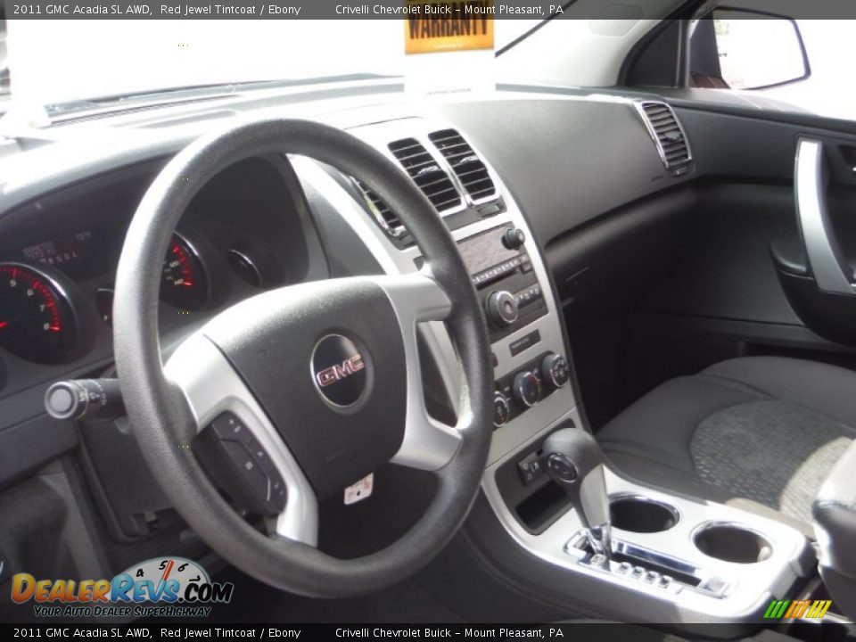 2011 GMC Acadia SL AWD Red Jewel Tintcoat / Ebony Photo #13