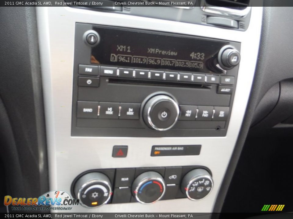 2011 GMC Acadia SL AWD Red Jewel Tintcoat / Ebony Photo #14