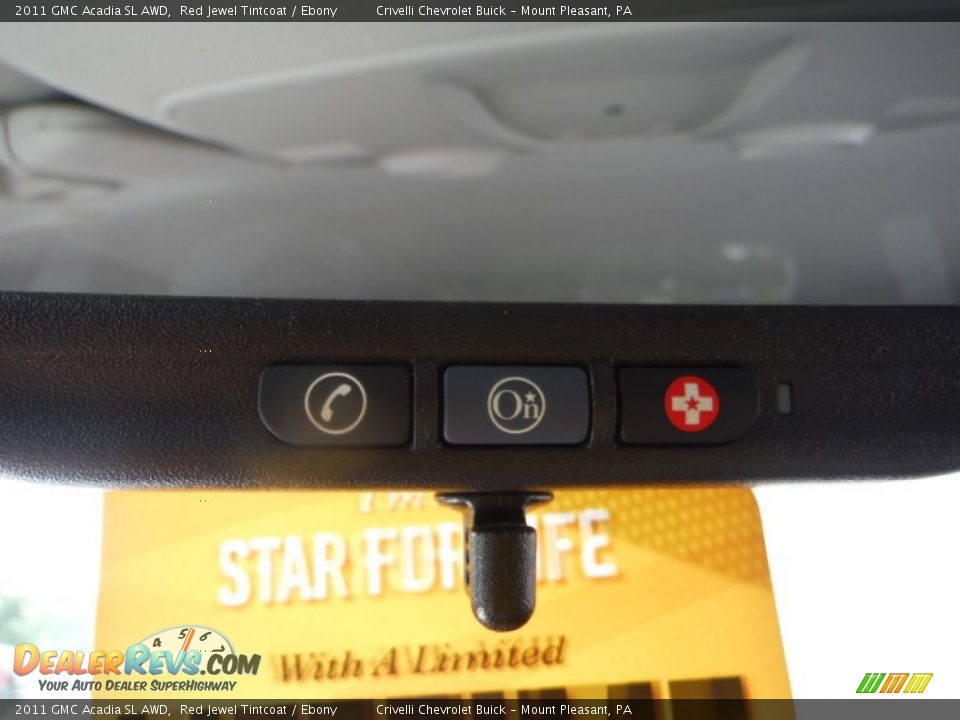 2011 GMC Acadia SL AWD Red Jewel Tintcoat / Ebony Photo #16