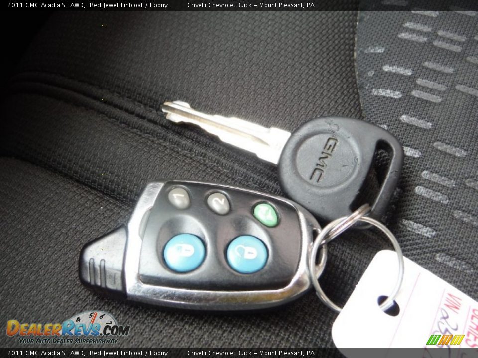 2011 GMC Acadia SL AWD Red Jewel Tintcoat / Ebony Photo #24