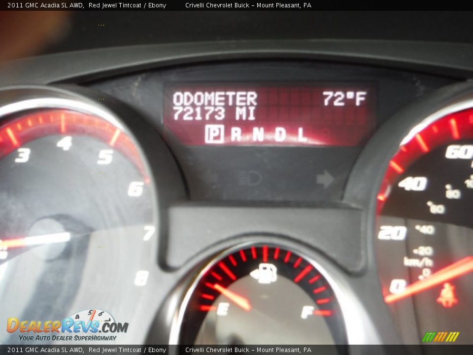 2011 GMC Acadia SL AWD Red Jewel Tintcoat / Ebony Photo #30