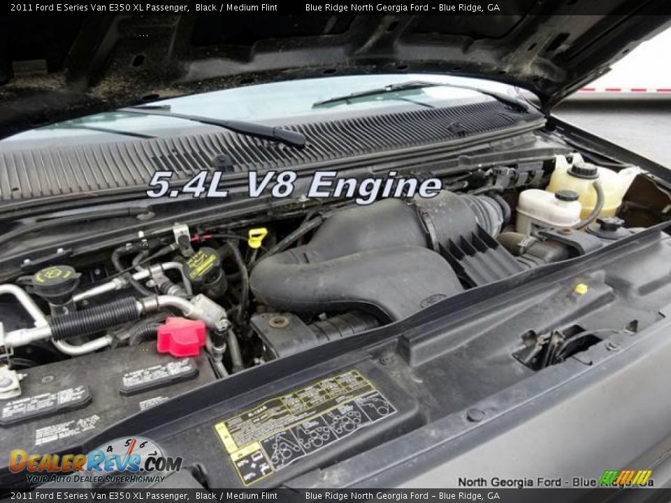 2011 Ford E Series Van E350 XL Passenger Black / Medium Flint Photo #11