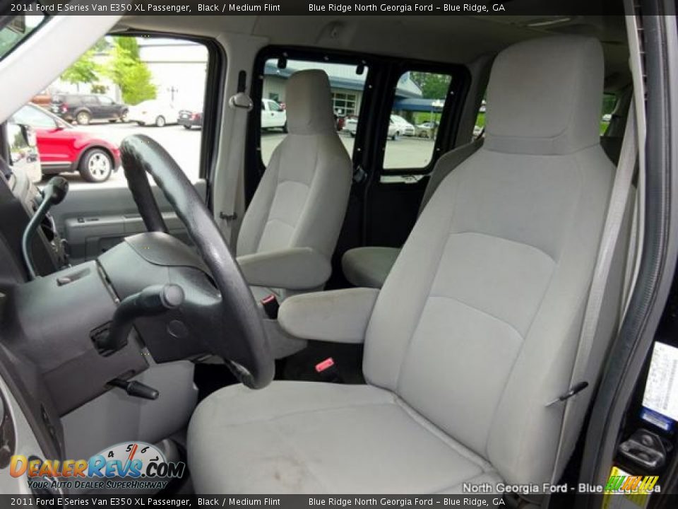 2011 Ford E Series Van E350 XL Passenger Black / Medium Flint Photo #14