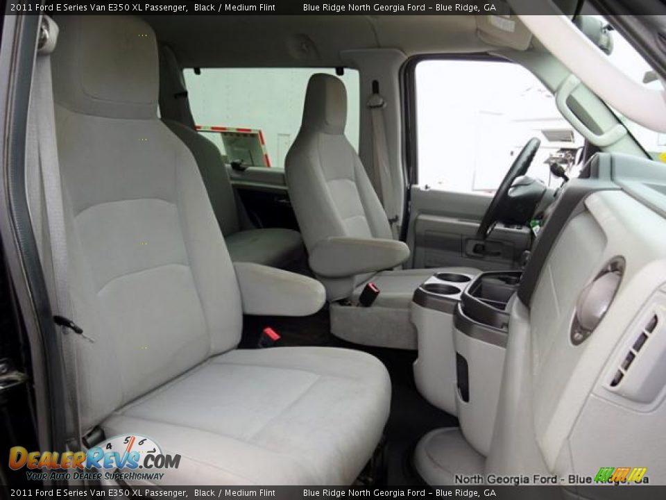 2011 Ford E Series Van E350 XL Passenger Black / Medium Flint Photo #16