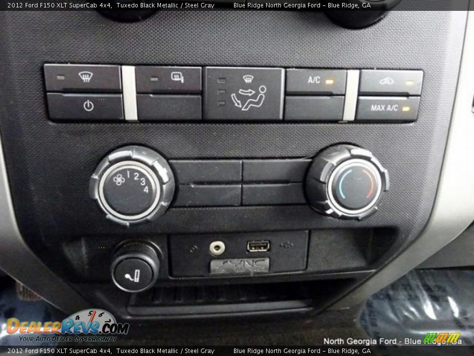 2012 Ford F150 XLT SuperCab 4x4 Tuxedo Black Metallic / Steel Gray Photo #22