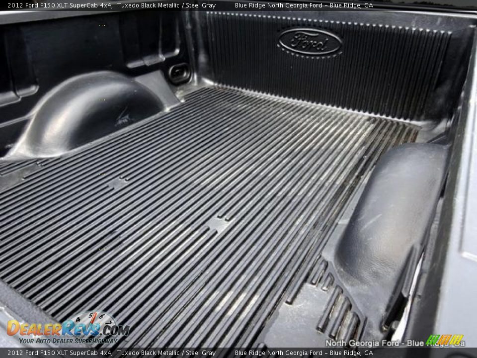 2012 Ford F150 XLT SuperCab 4x4 Tuxedo Black Metallic / Steel Gray Photo #26