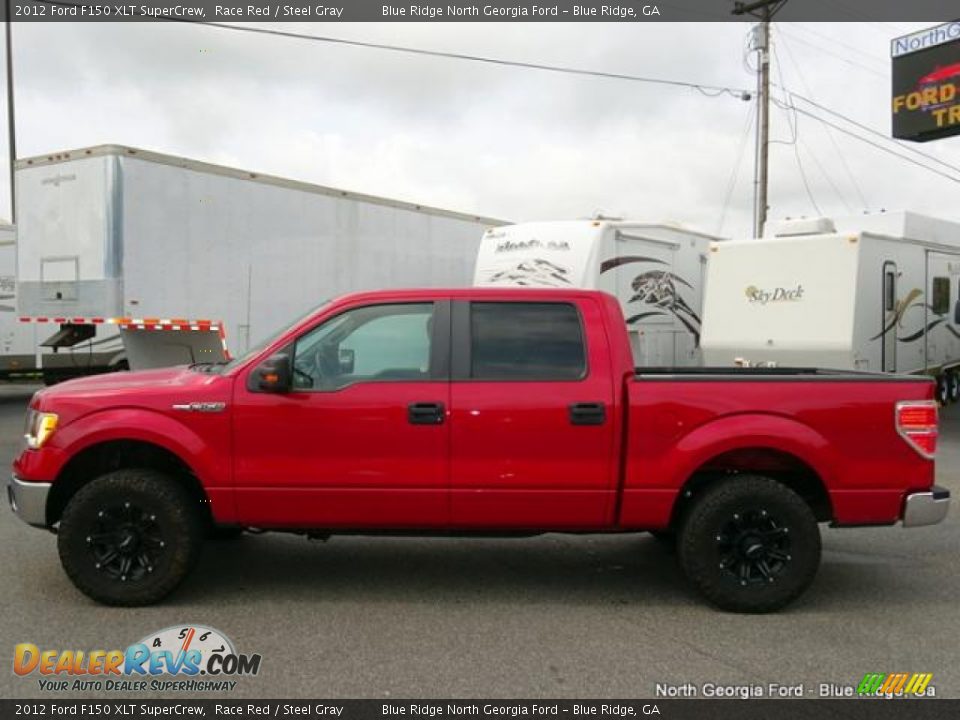 2012 Ford F150 XLT SuperCrew Race Red / Steel Gray Photo #2