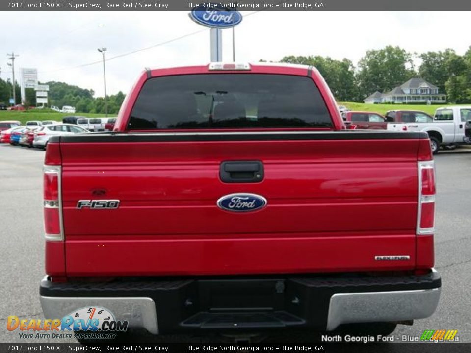 2012 Ford F150 XLT SuperCrew Race Red / Steel Gray Photo #4