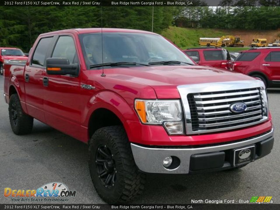 2012 Ford F150 XLT SuperCrew Race Red / Steel Gray Photo #7
