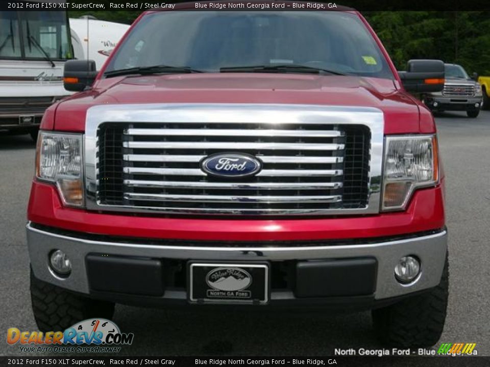 2012 Ford F150 XLT SuperCrew Race Red / Steel Gray Photo #8