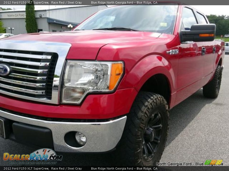 2012 Ford F150 XLT SuperCrew Race Red / Steel Gray Photo #34