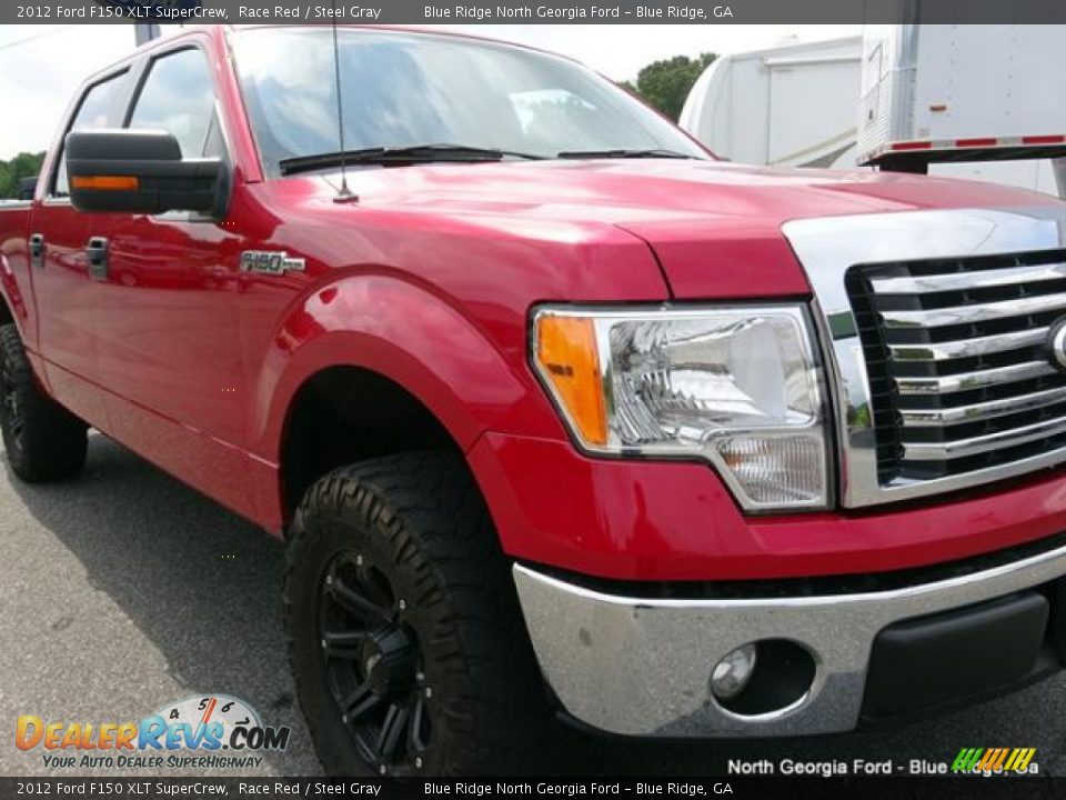 2012 Ford F150 XLT SuperCrew Race Red / Steel Gray Photo #35