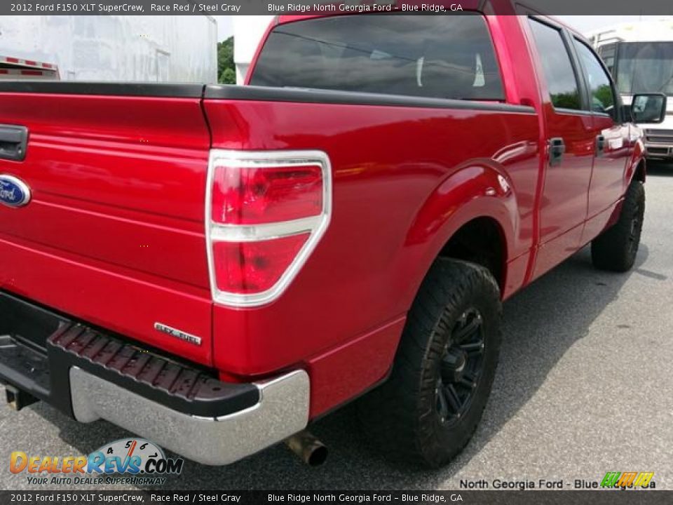 2012 Ford F150 XLT SuperCrew Race Red / Steel Gray Photo #36