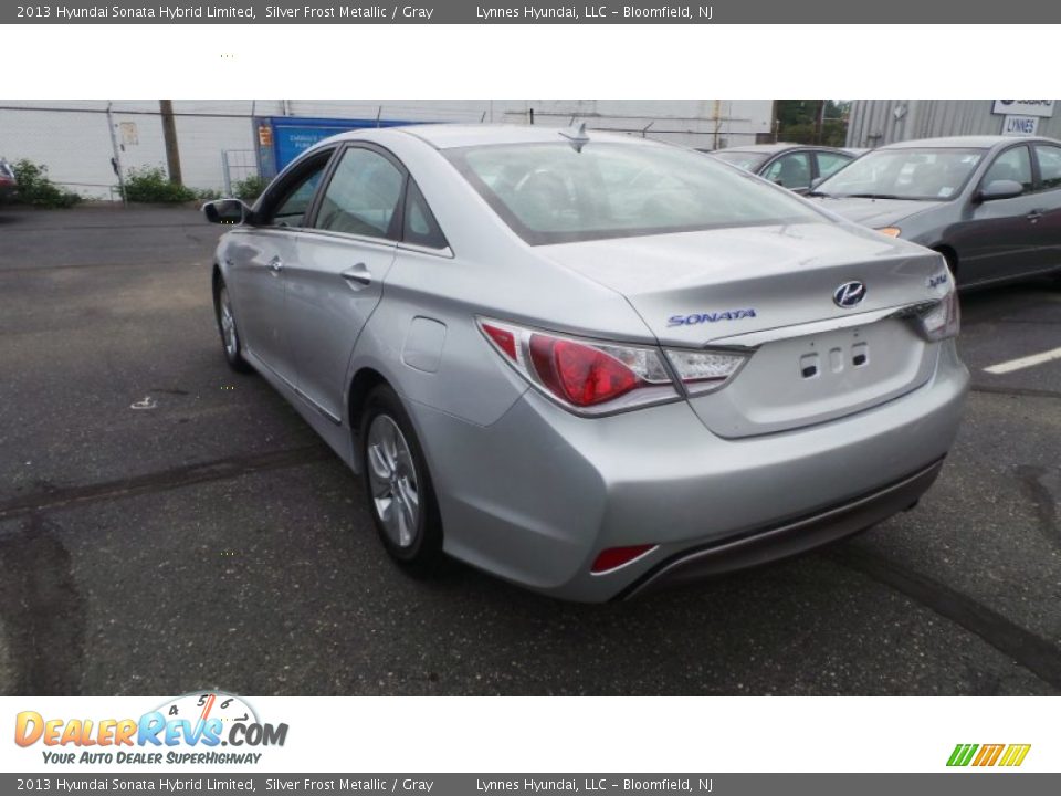 2013 Hyundai Sonata Hybrid Limited Silver Frost Metallic / Gray Photo #4