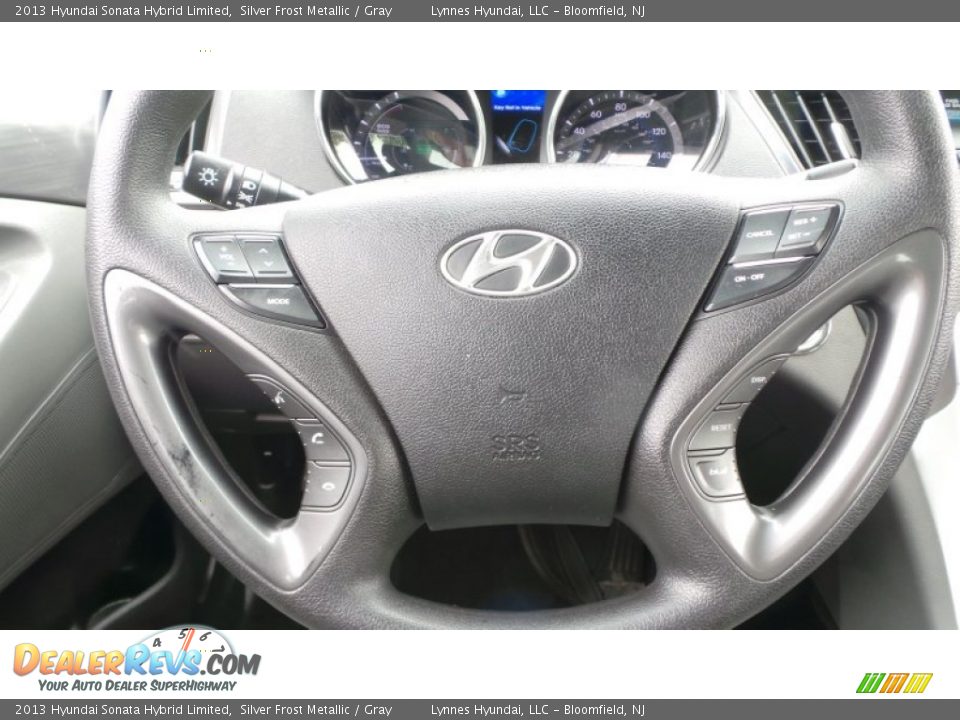2013 Hyundai Sonata Hybrid Limited Silver Frost Metallic / Gray Photo #13
