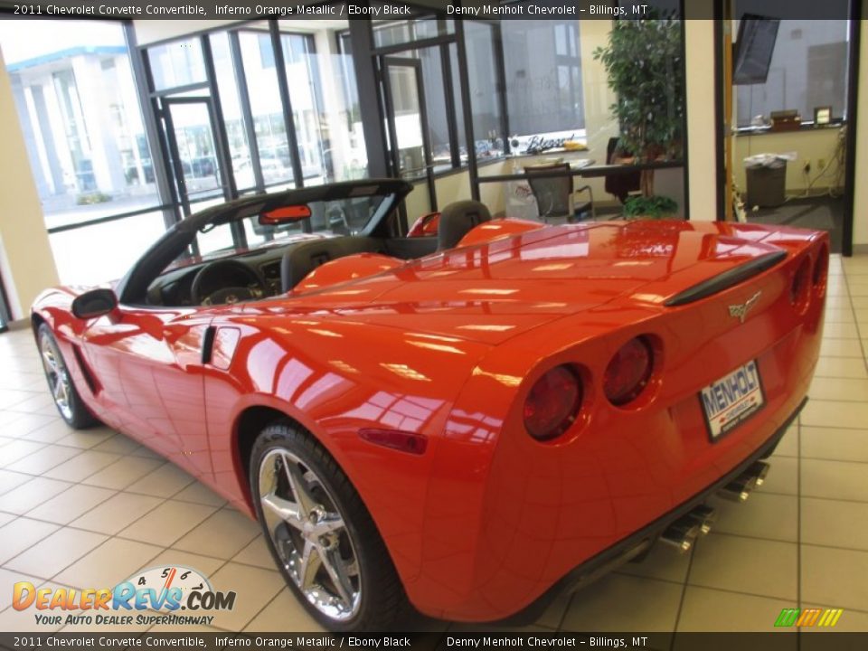 2011 Chevrolet Corvette Convertible Inferno Orange Metallic / Ebony Black Photo #4