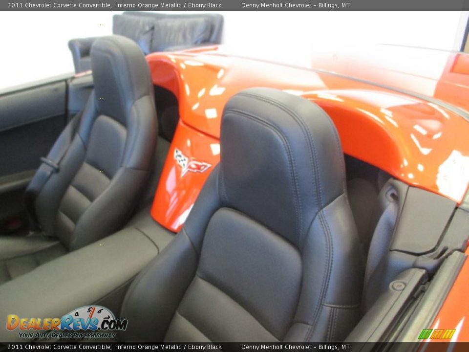 2011 Chevrolet Corvette Convertible Inferno Orange Metallic / Ebony Black Photo #9