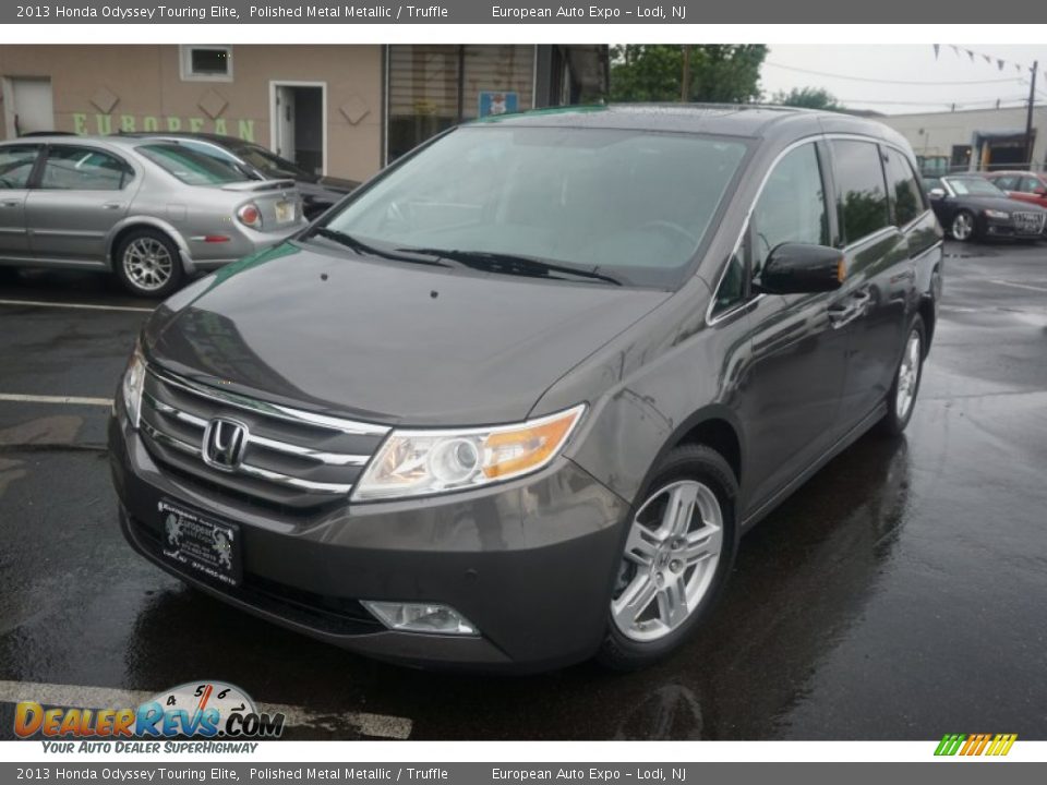 2013 Honda Odyssey Touring Elite Polished Metal Metallic / Truffle Photo #1