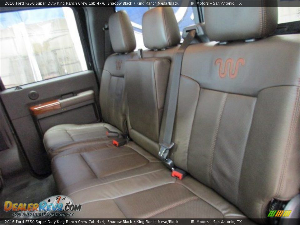 Rear Seat of 2016 Ford F350 Super Duty King Ranch Crew Cab 4x4 Photo #12