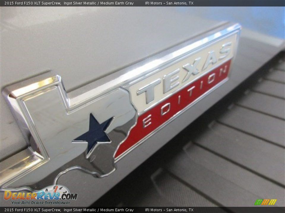 2015 Ford F150 XLT SuperCrew Ingot Silver Metallic / Medium Earth Gray Photo #7