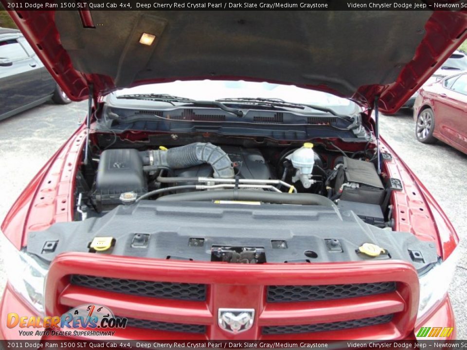 2011 Dodge Ram 1500 SLT Quad Cab 4x4 Deep Cherry Red Crystal Pearl / Dark Slate Gray/Medium Graystone Photo #10
