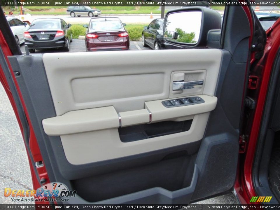 2011 Dodge Ram 1500 SLT Quad Cab 4x4 Deep Cherry Red Crystal Pearl / Dark Slate Gray/Medium Graystone Photo #14