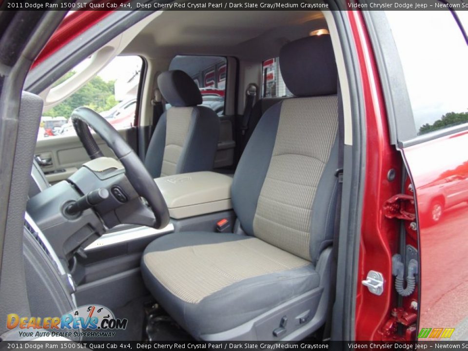 2011 Dodge Ram 1500 SLT Quad Cab 4x4 Deep Cherry Red Crystal Pearl / Dark Slate Gray/Medium Graystone Photo #16