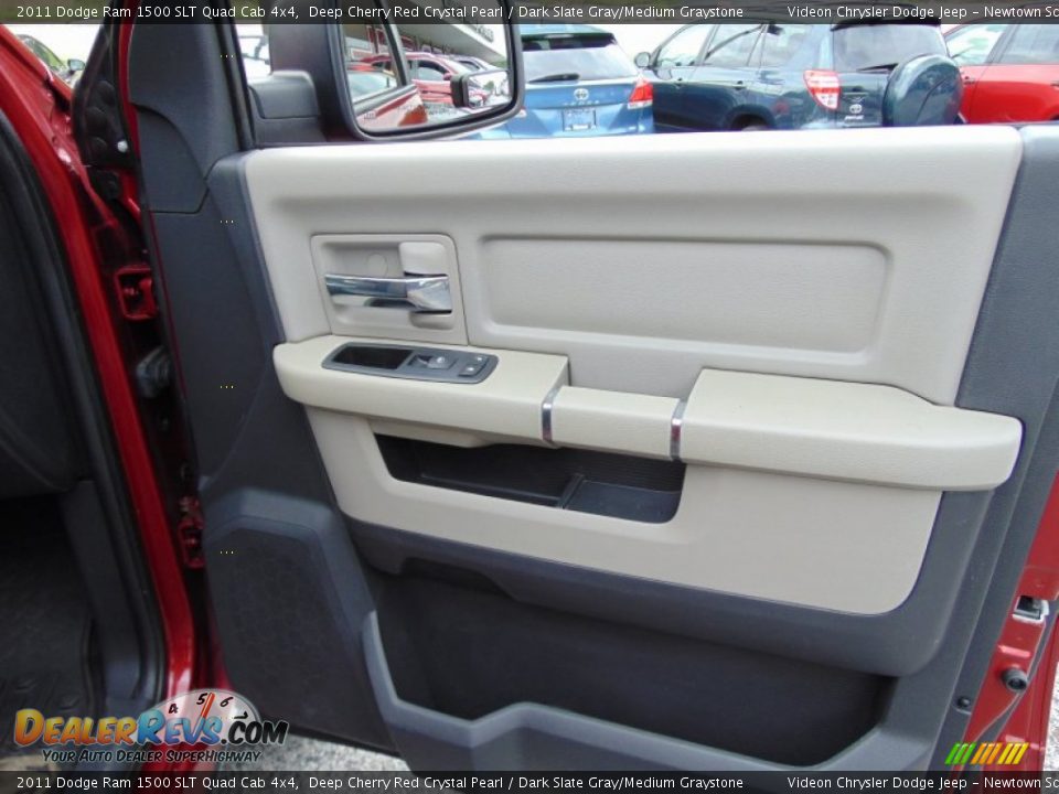 2011 Dodge Ram 1500 SLT Quad Cab 4x4 Deep Cherry Red Crystal Pearl / Dark Slate Gray/Medium Graystone Photo #18