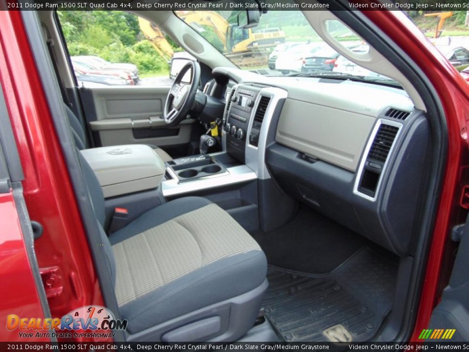 2011 Dodge Ram 1500 SLT Quad Cab 4x4 Deep Cherry Red Crystal Pearl / Dark Slate Gray/Medium Graystone Photo #19