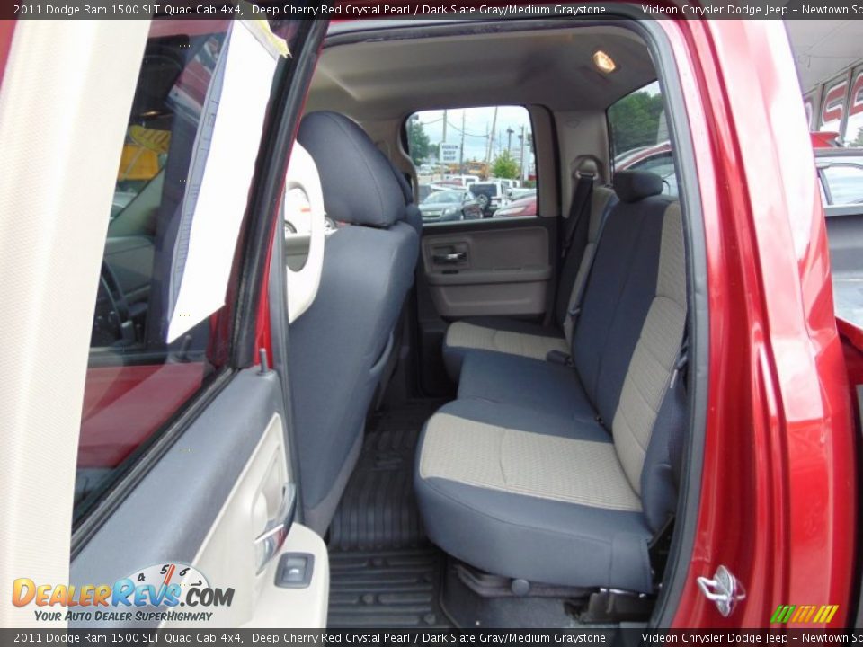 2011 Dodge Ram 1500 SLT Quad Cab 4x4 Deep Cherry Red Crystal Pearl / Dark Slate Gray/Medium Graystone Photo #21